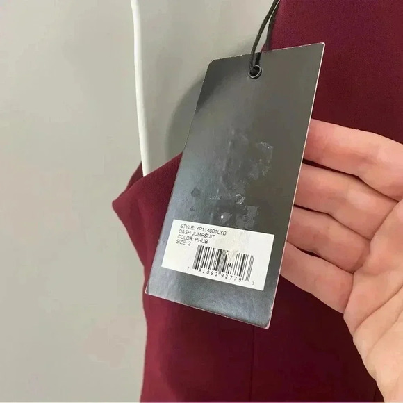 NWT Likely Dash Wide Leg Jumpsuit Rhubarb size 2 - Picture 8 of 10